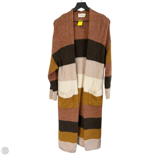 Sweater Cardigan By Dreamers In Multi-colored, Size: S