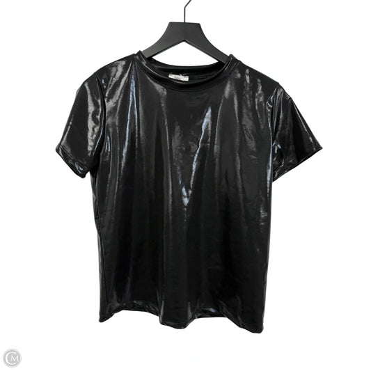 Top Short Sleeve By Clothes Mentor In Black, Size: S