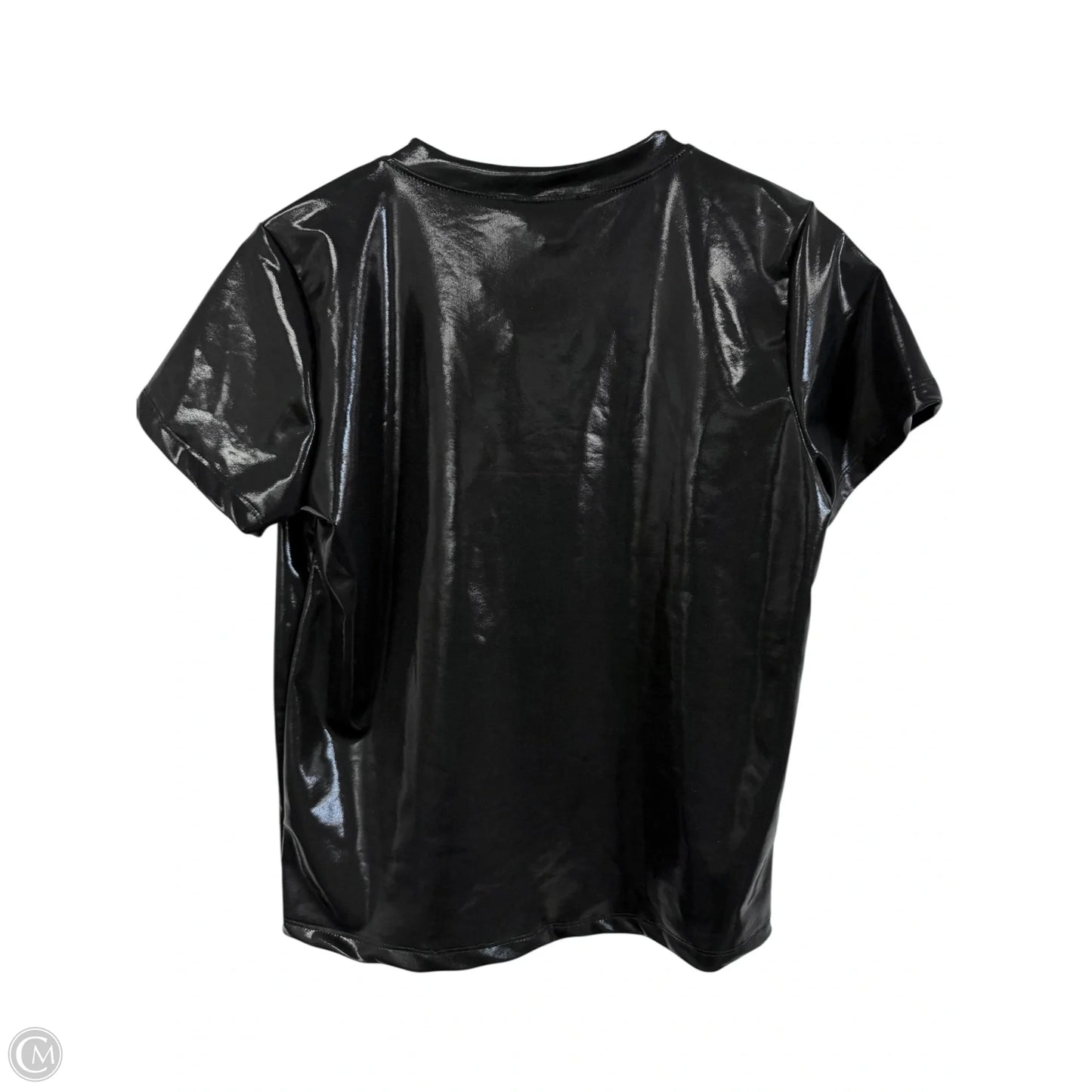 Top Short Sleeve By Clothes Mentor In Black, Size: S