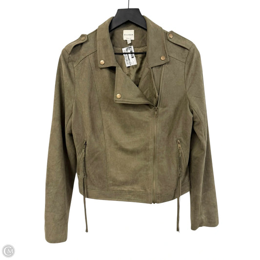 Jacket Moto By Ellison In Green, Size: M