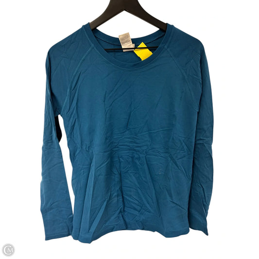 Athletic Top Long Sleeve Crewneck By Athleta In Blue, Size: M
