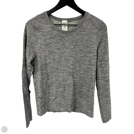 Athletic Top Long Sleeve Crewneck By Athleta In Grey, Size: M