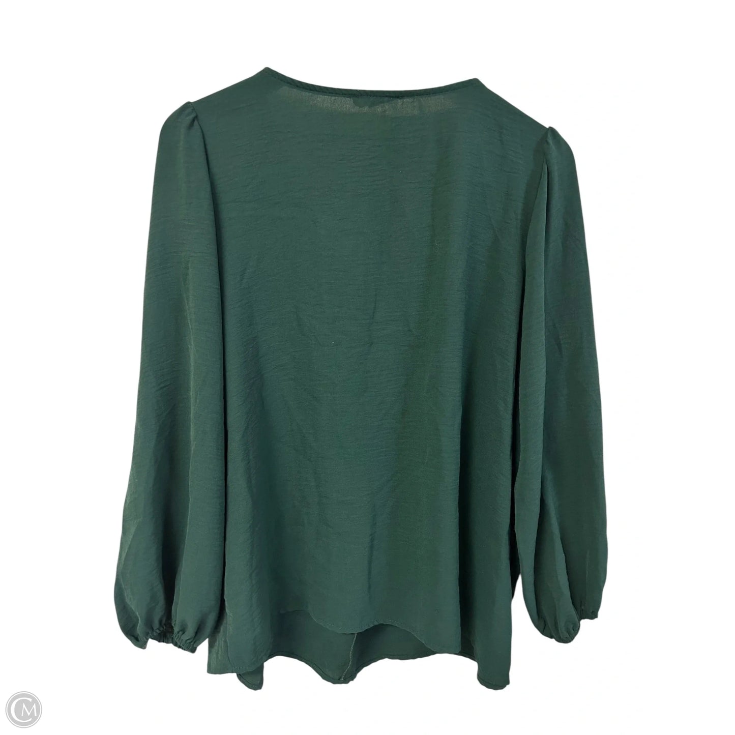 Top Long Sleeve By Ee Some In Green, Size: L