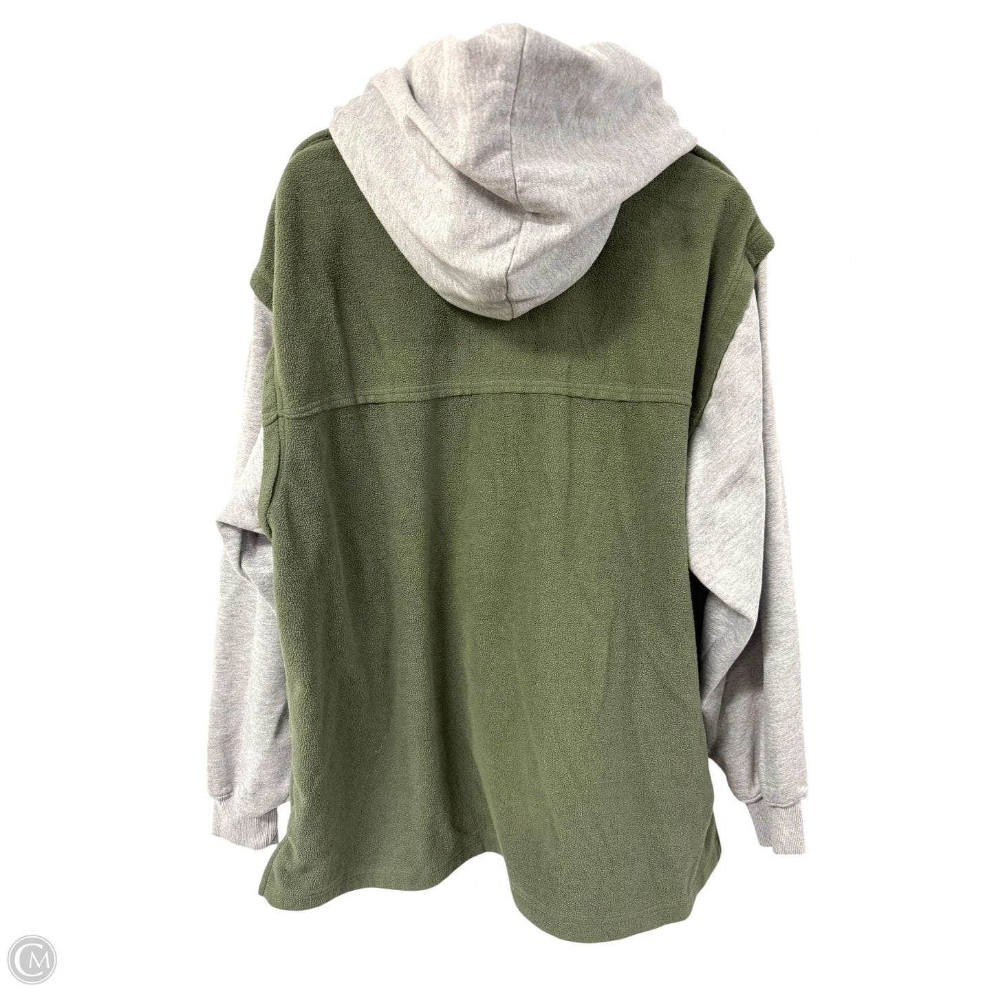 Jacket Shirt By Clothes Mentor In Green & Grey, Size: M