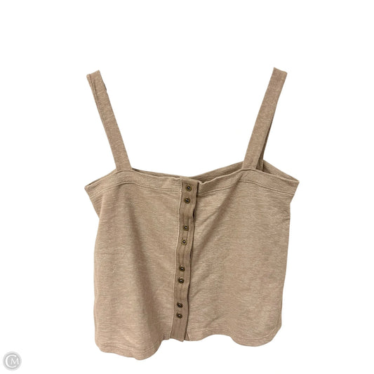 Top Sleeveless By Project Social Tee In Tan, Size: M