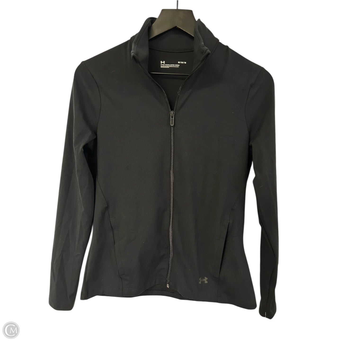 Athletic Jacket By Under Armour In Black, Size: M