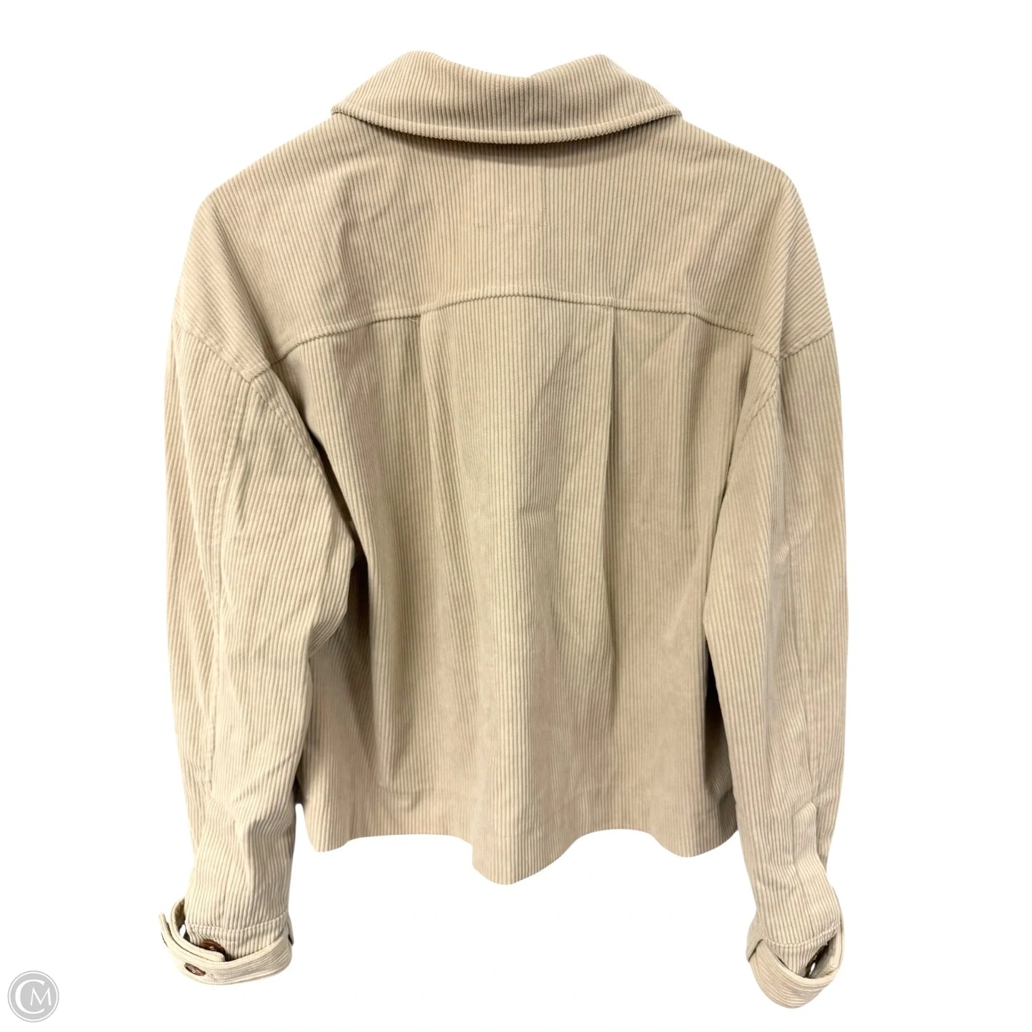 Jacket Shirt By Avec Les Filles In Tan, Size: S