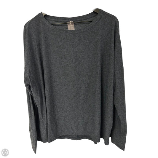 Athletic Top Long Sleeve Crewneck By Calia In Grey, Size: Xl