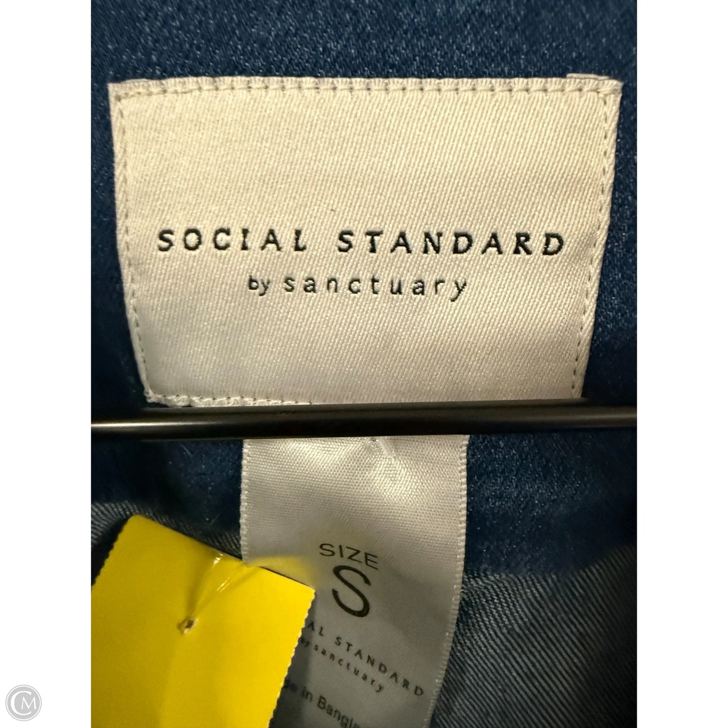 Jacket Denim By Social Standard By Sanctuary In Blue Denim, Size: S