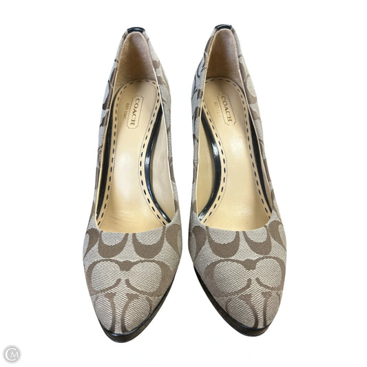Shoes Designer By Coach In Tan, Size: 7.5