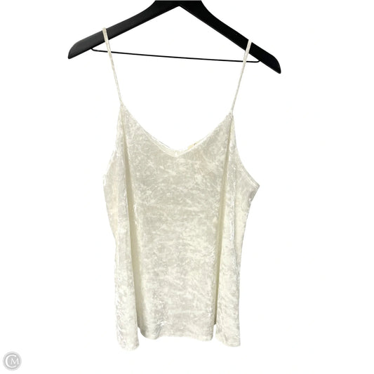 Top Sleeveless By Clothes Mentor In White, Size: L