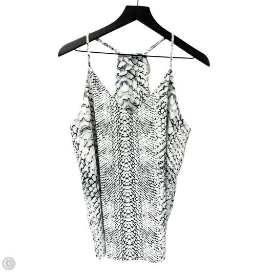 Top Sleeveless By Cmf In Black & White, Size: L