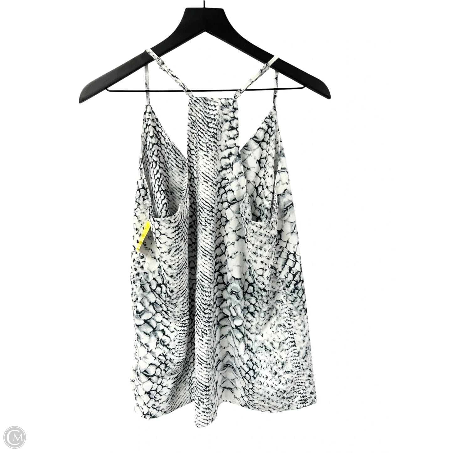 Top Sleeveless By Cmf In Black & White, Size: L