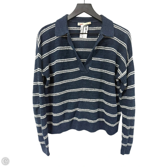 Sweater By Faherty In Blue & White, Size: S
