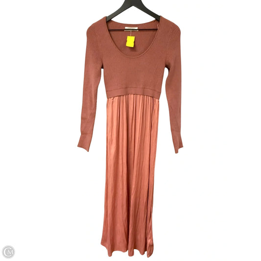 Dress Party Long By Anthropologie In Pink, Size: S