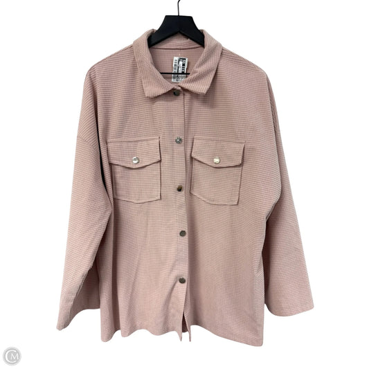 Shacket By Emery Rose In Pink, Size: Xl