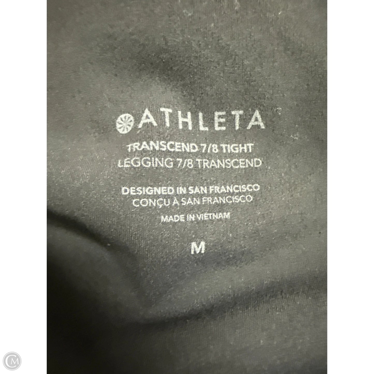 Athletic Leggings By Athleta In Black, Size: M