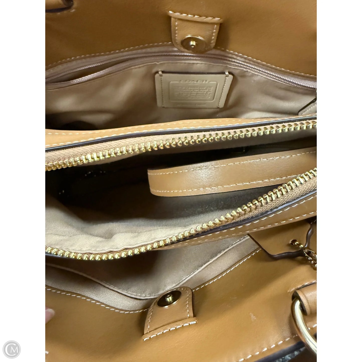 Handbag Designer By Coach, Size: Medium