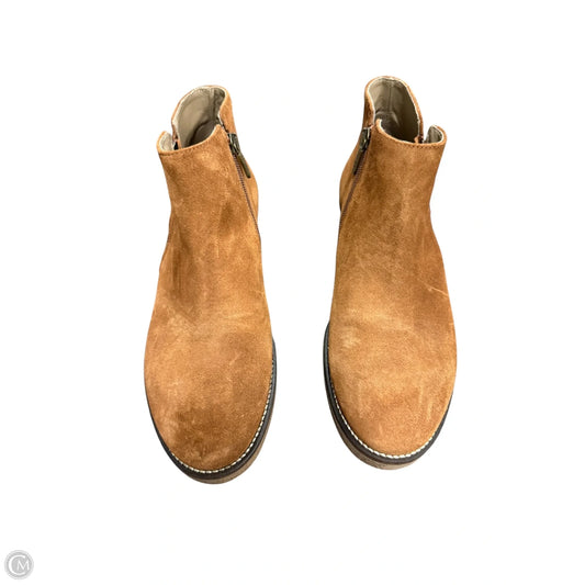 Boots Ankle Flats By Cma In Brown, Size: 10