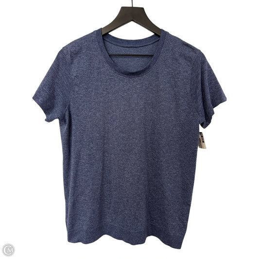 Athletic Top Short Sleeve By Lululemon In Blue