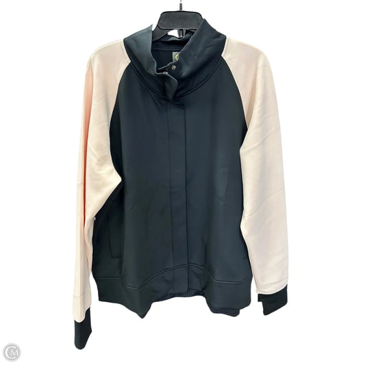 Athletic Jacket By Cmc In Black & Pink, Size: 2x