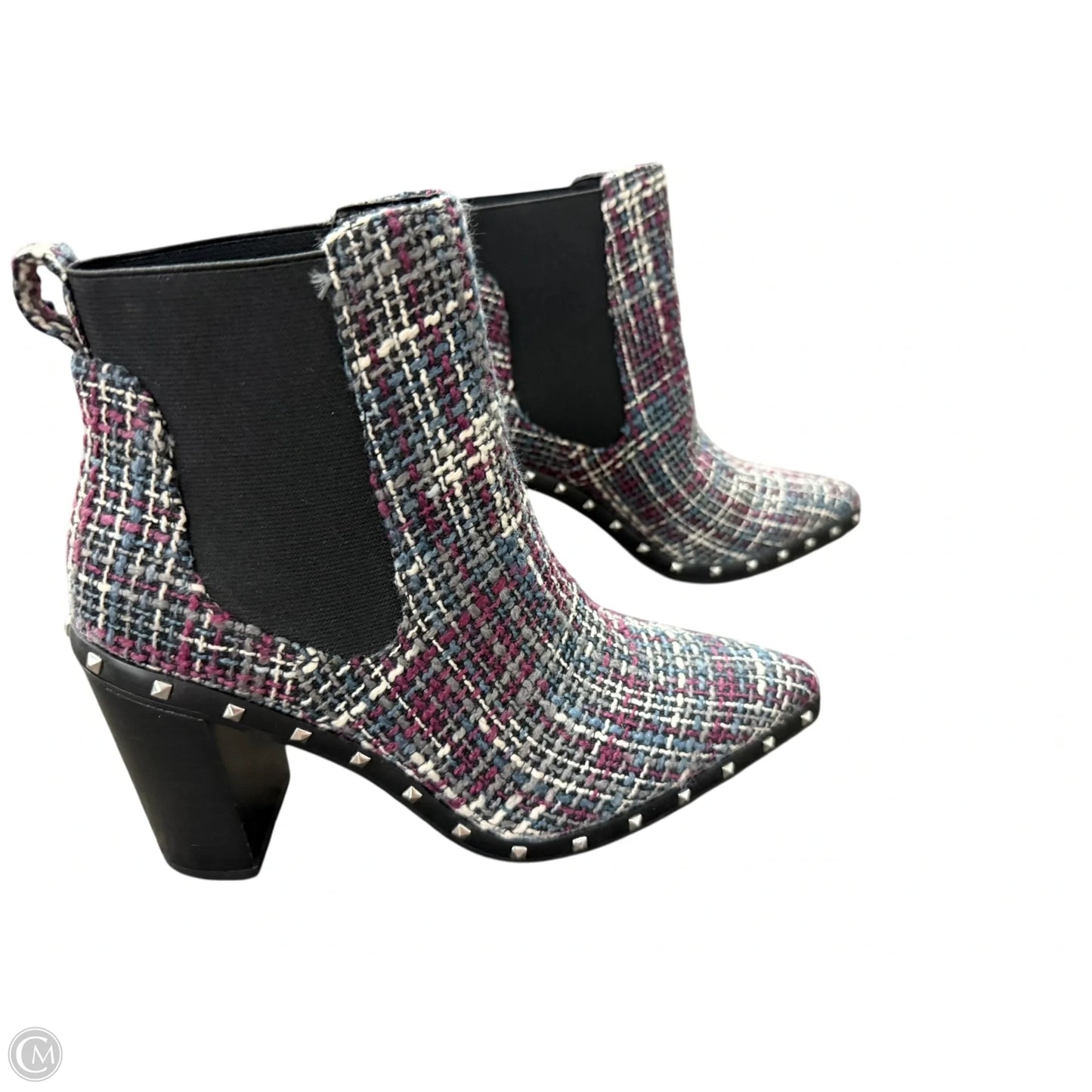 Shoes Heels Block By Charles David In Black & Purple, Size: 7