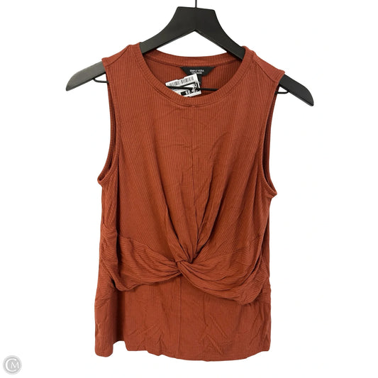 Top Sleeveless By Simply Vera In Orange, Size: S