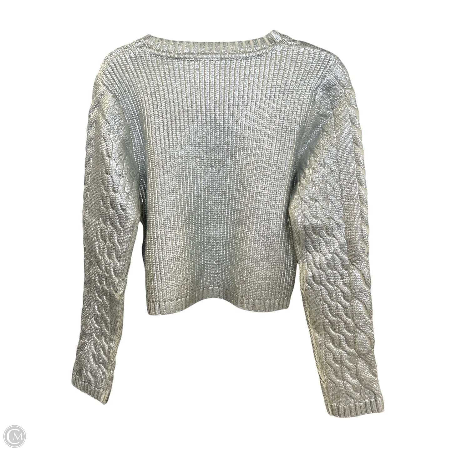 Sweater By The Drop In Silver & White, Size: S