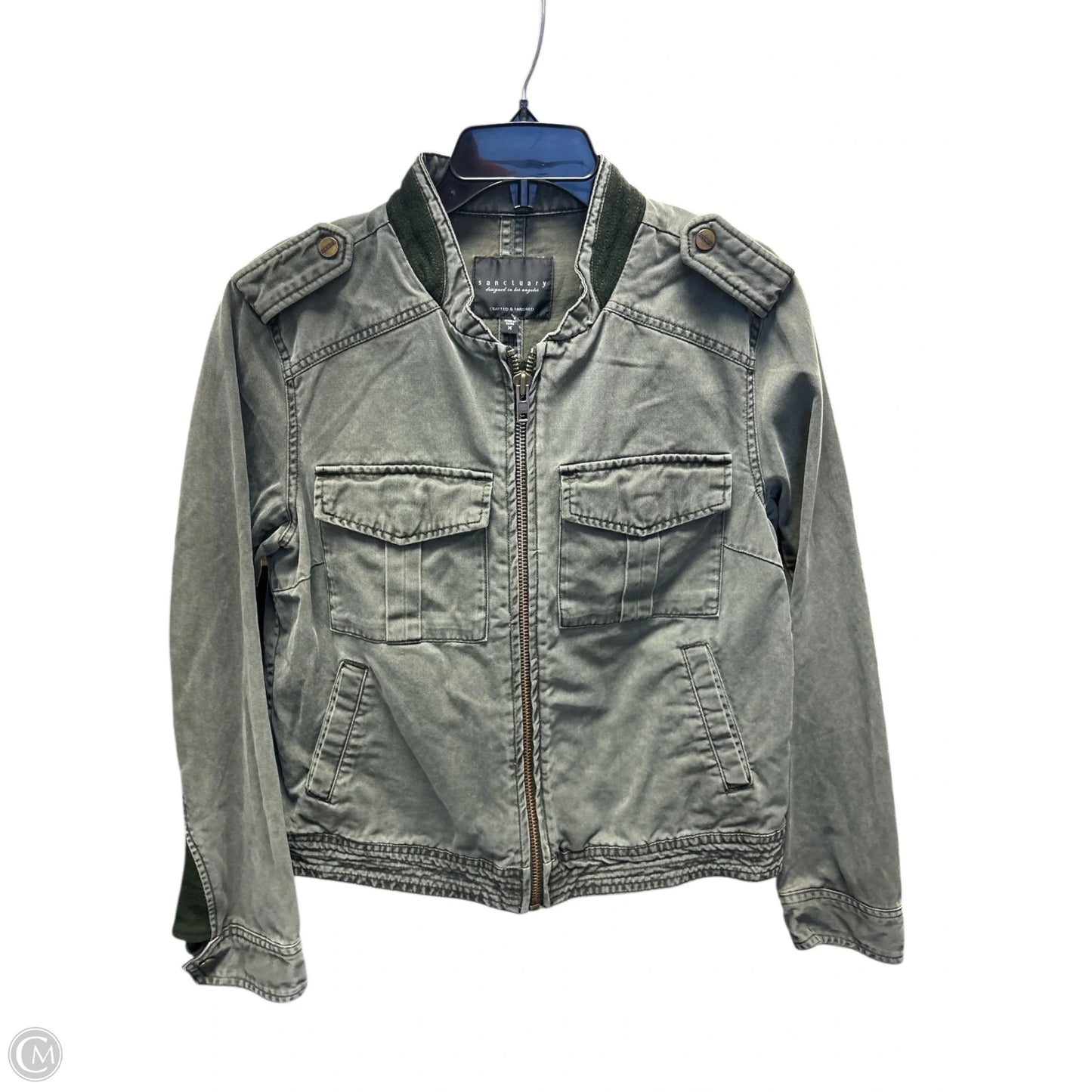 Jacket Denim By Sanctuary In Green, Size: M