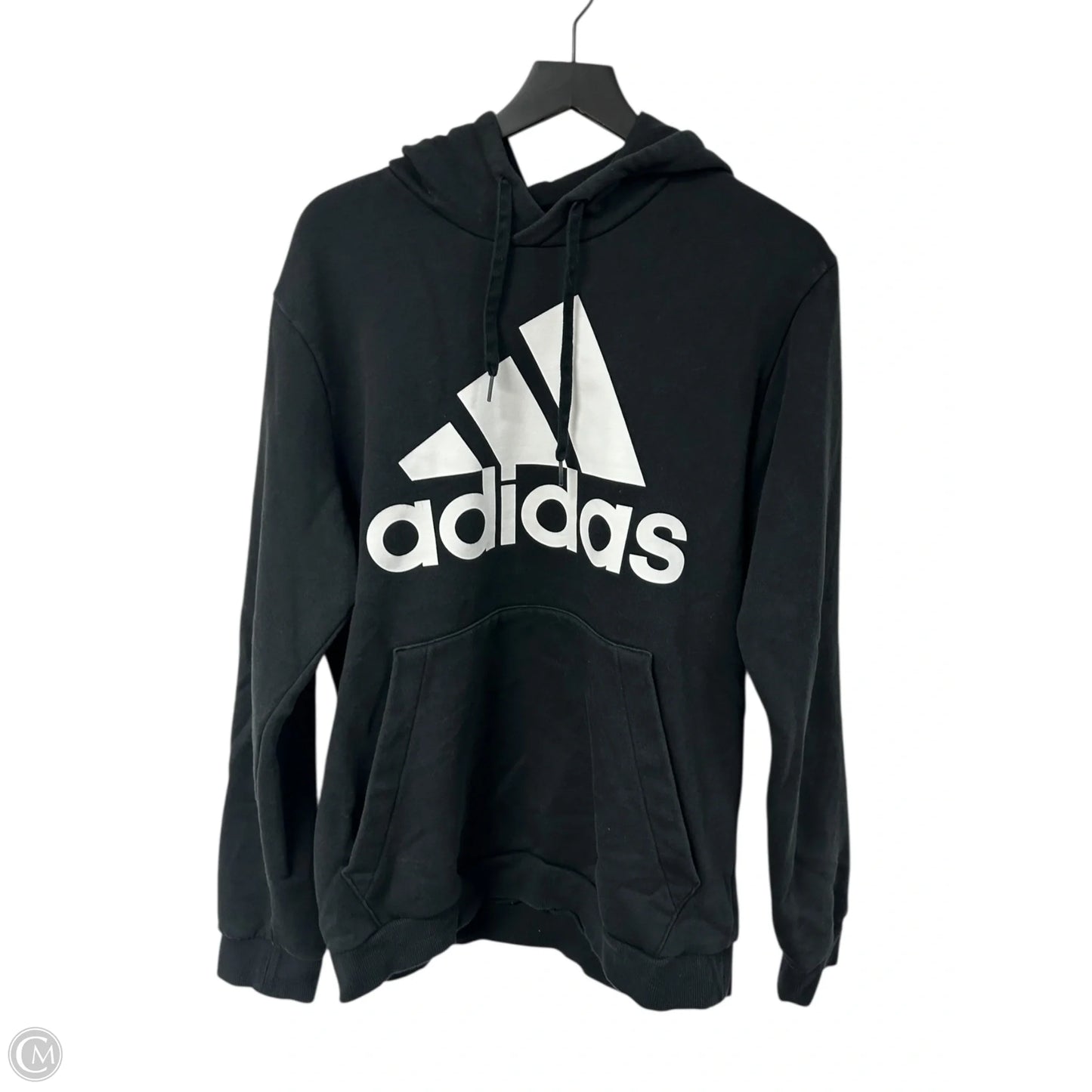 Sweatshirt Hoodie By Adidas In Black, Size: L
