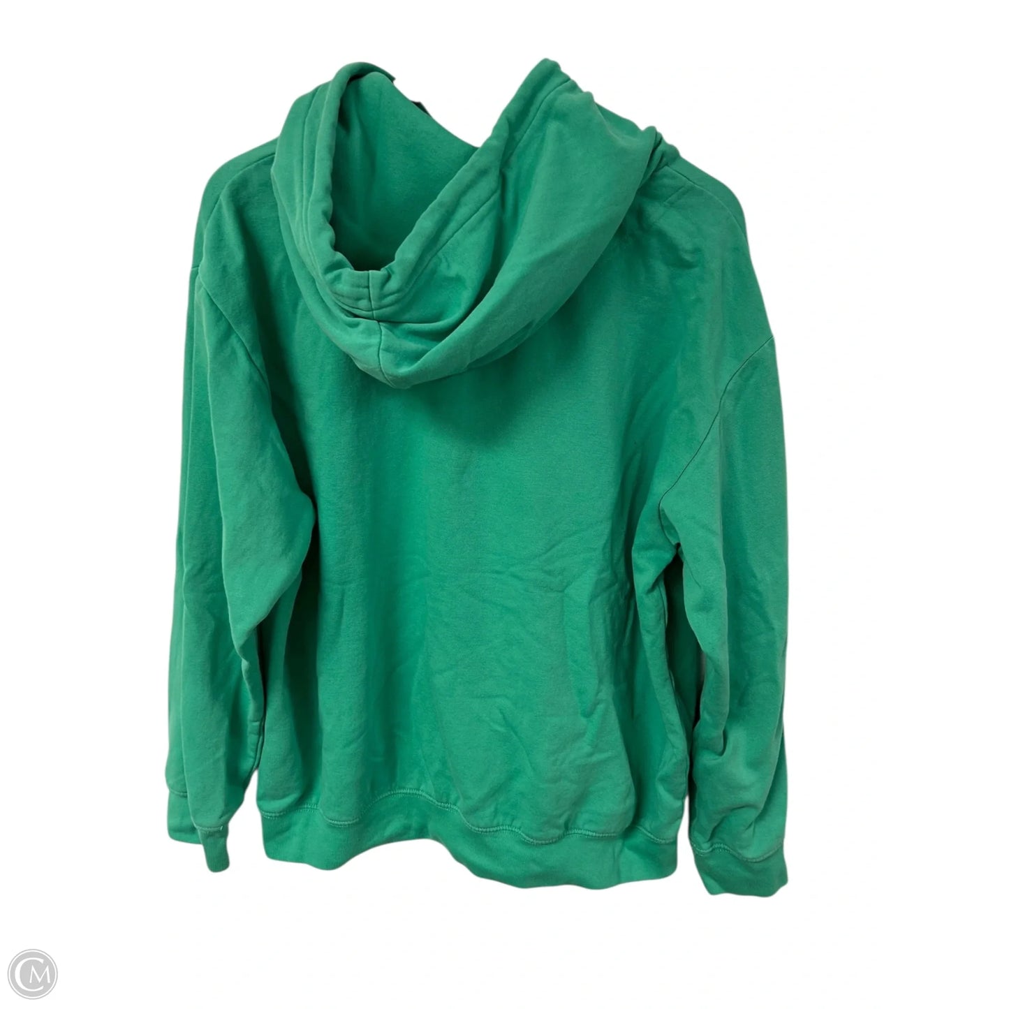 Sweatshirt Hoodie By H&m In Green, Size: L