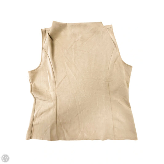Top Sleeveless By Banana Republic In Tan, Size: Xxl