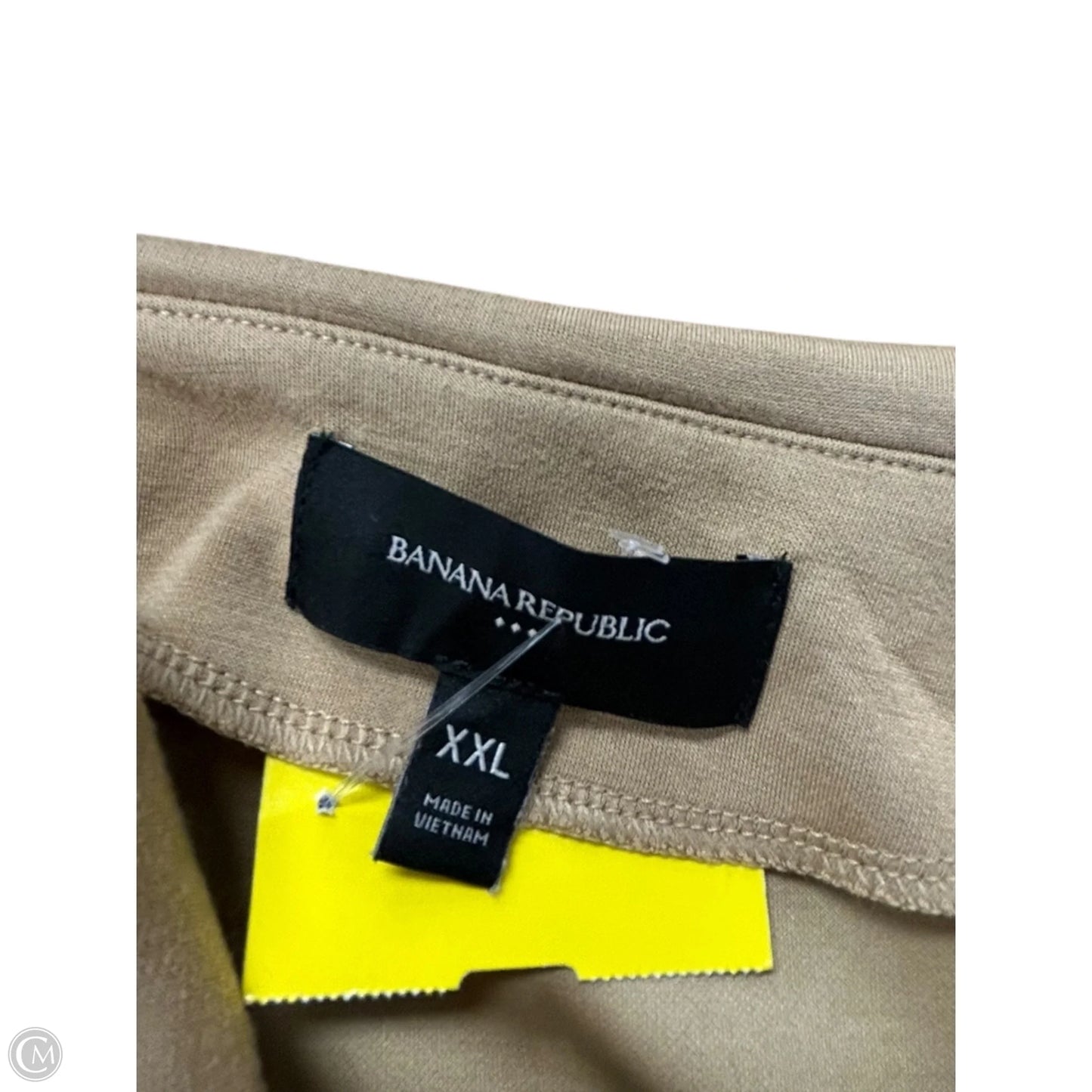 Top Sleeveless By Banana Republic In Tan, Size: Xxl