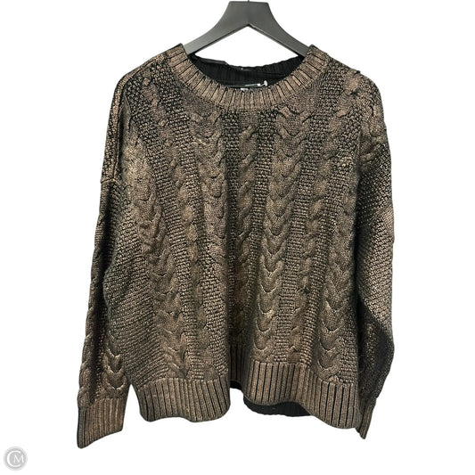 Sweater By Torrid In Black & Gold, Size: 2x