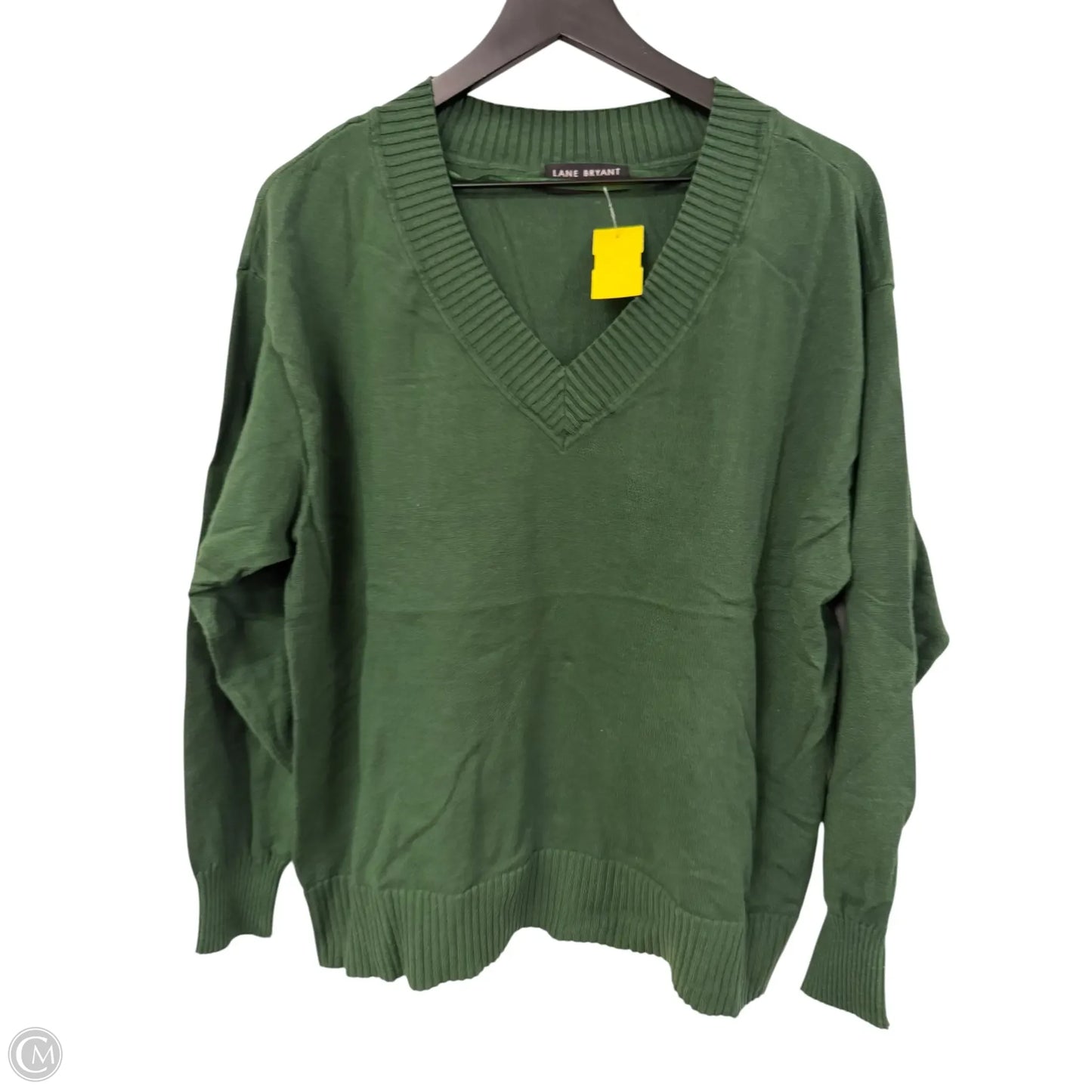 Top Long Sleeve By Lane Bryant In Green, Size: Xxl