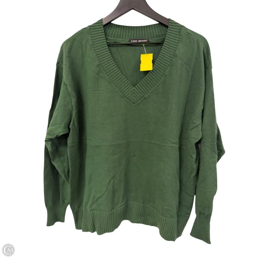 Top Long Sleeve By Lane Bryant In Green, Size: Xxl