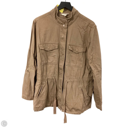 Jacket Denim By Terra & Sky In Tan, Size: Xl