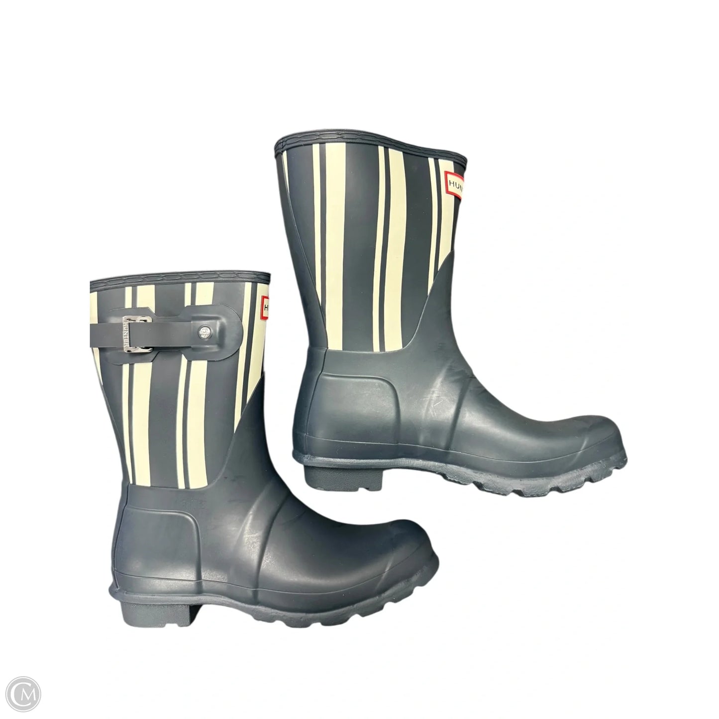 Boots Rain By Hunter In Blue & White, Size: 7