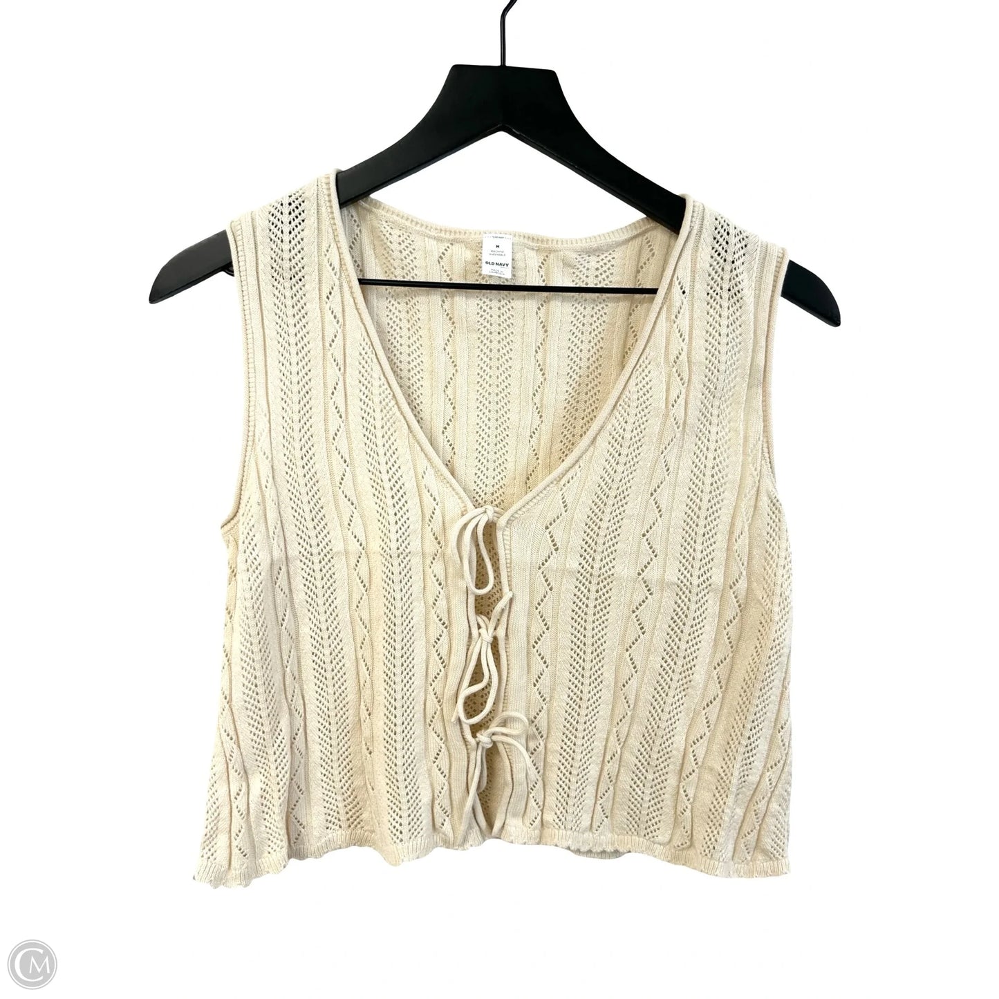 Top Sleeveless By Old Navy In Cream, Size: M