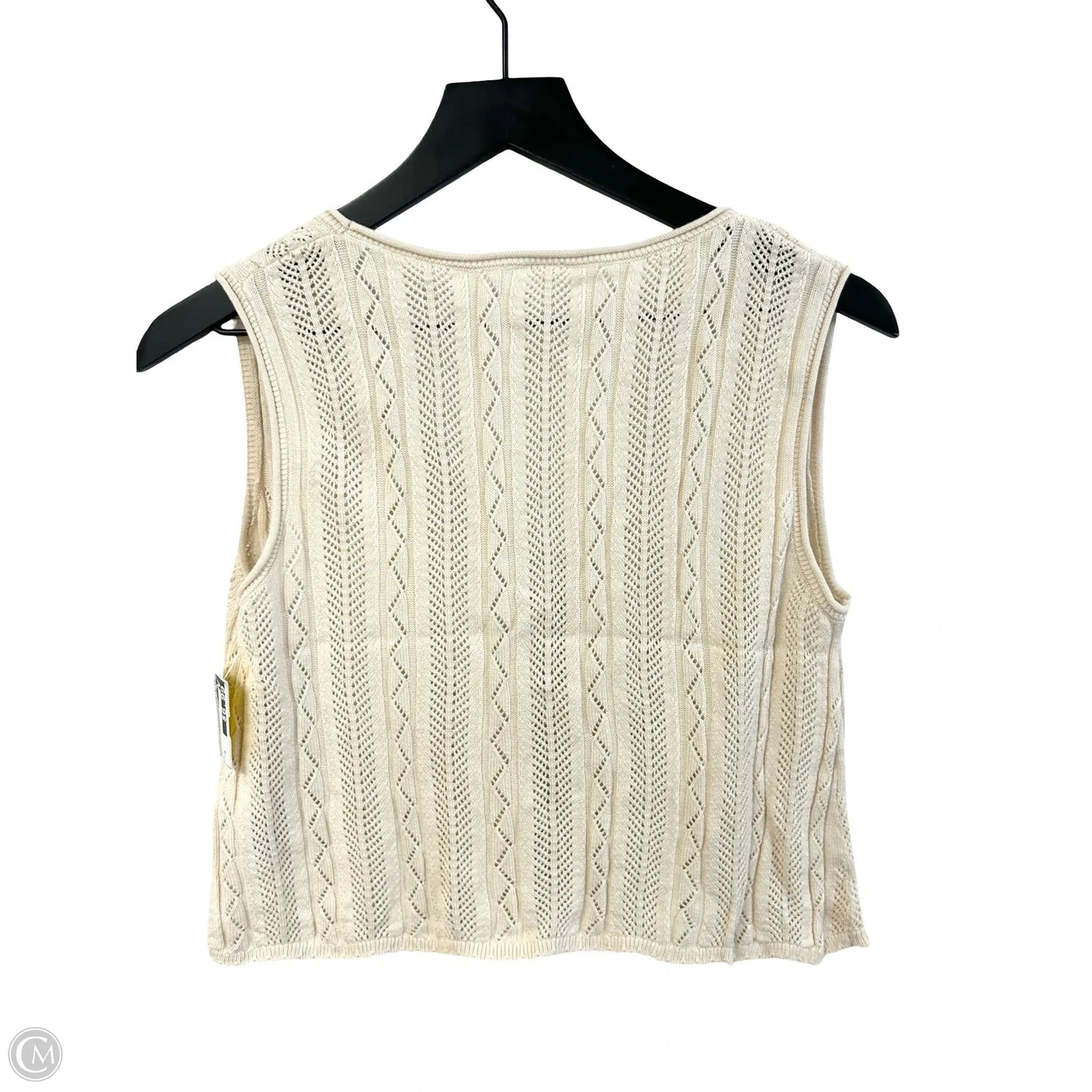 Top Sleeveless By Old Navy In Cream, Size: M