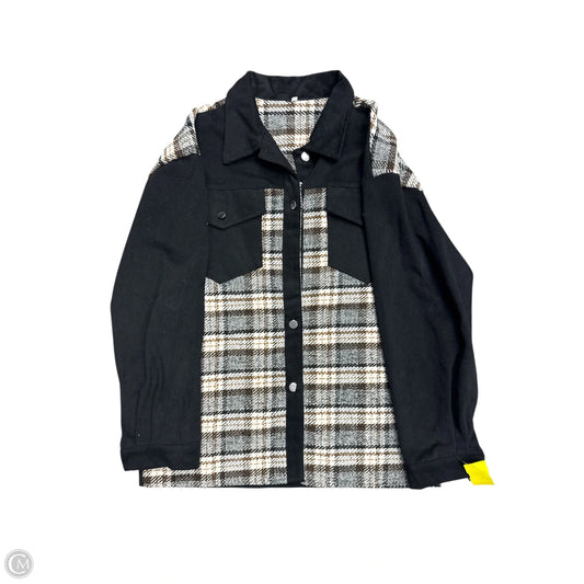 Jacket Shirt By Cmf In Black & White, Size: S