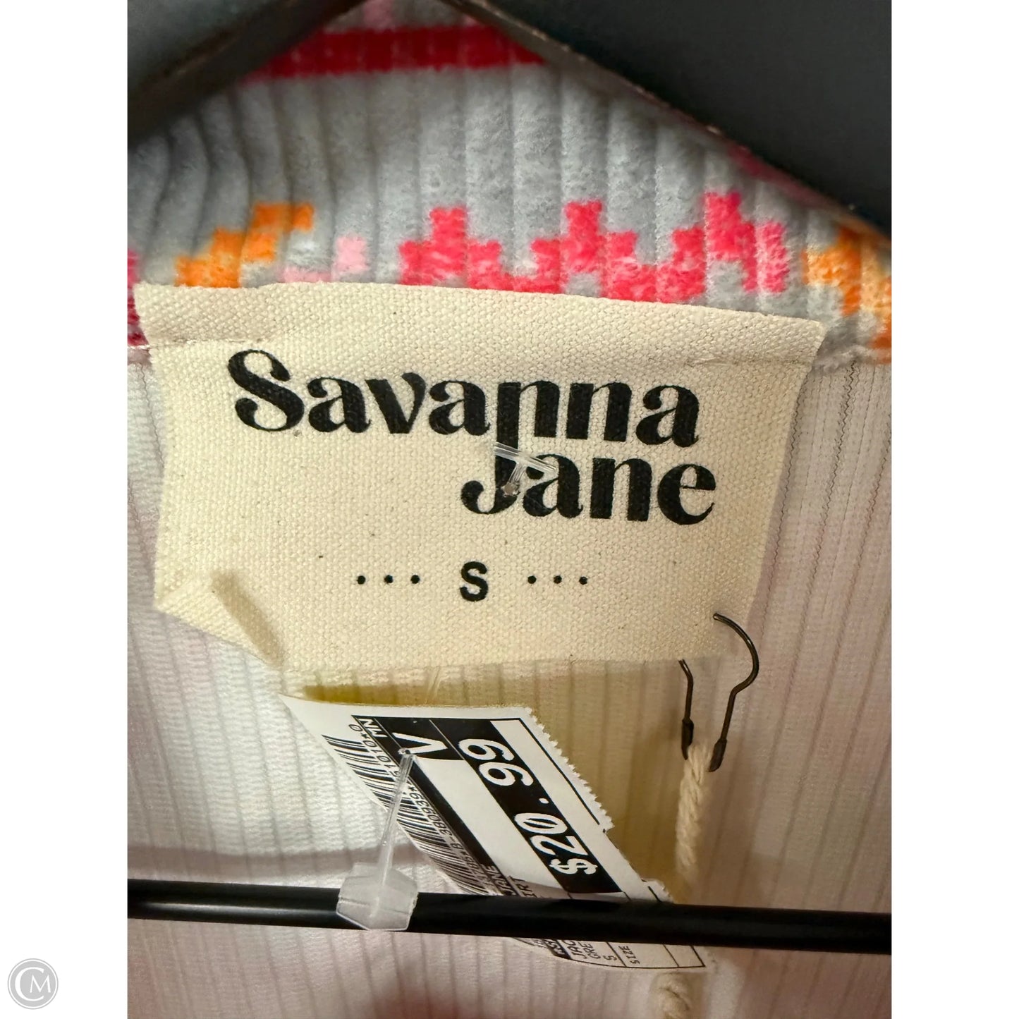 Jacket Shirt By Savanna Jane In Grey & Pink, Size: S