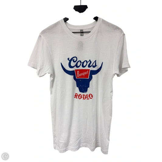 Top Short Sleeve By Clothes Mentor In White, Size: S