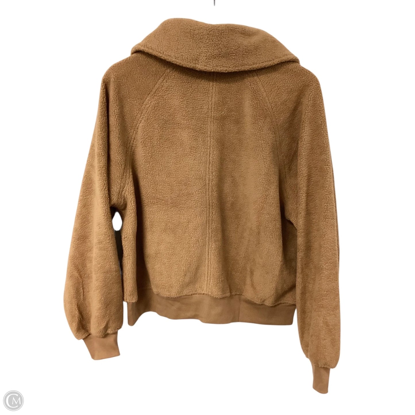 Jacket Faux Fur & Sherpa By Clothes Mentor In Brown, Size: M