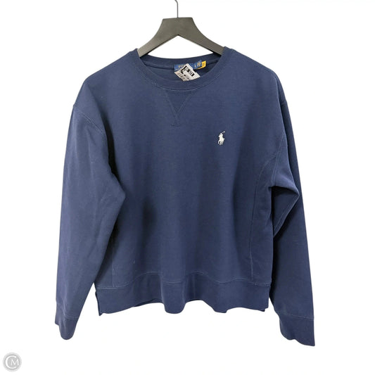 Sweatshirt Crewneck By Polo Ralph Lauren In Blue, Size: L
