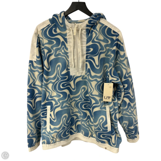 Sweatshirt Hoodie By Cmc In Blue & White, Size: Xl