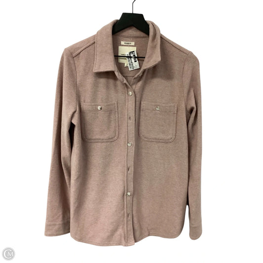 Jacket Shirt By Thread And Supply In Pink, Size: M