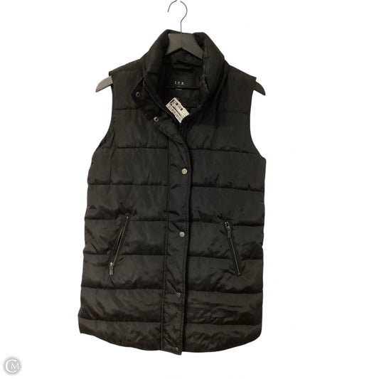 Vest Puffer & Quilted By Sebby In Black, Size: S