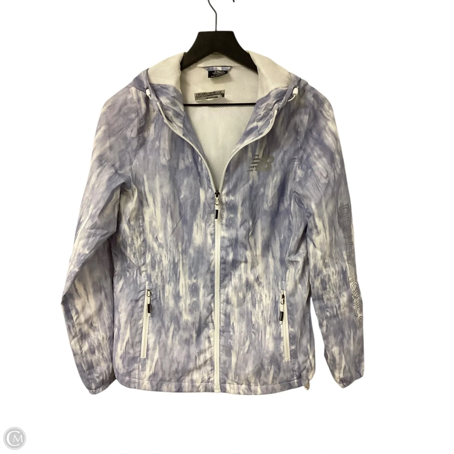 Jacket Windbreaker By New Balance In Purple, Size: S