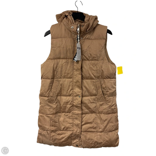 Vest Puffer & Quilted By Cme In Tan, Size: L